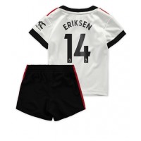 Fotbalové Dres Manchester United Christian Eriksen #14 Dětské Venkovní 2022-23 Krátký Rukáv (+ trenýrky)